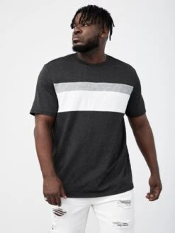Manfinity Homme Men Color Block Tee -Man Plus Fashion 167366375890864cefc4a46b607c62254c9b24f32e thumbnail 405x552