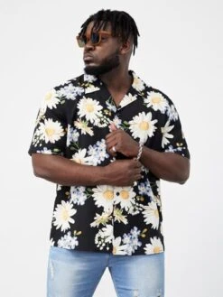 SHEIN Men Floral Print Shirt -Man Plus Fashion 16737468719ffcacf3a8991f72e4d68ca0472accc6 thumbnail 405x552