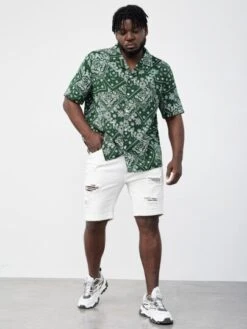 SHEIN Men Paisley Print Shirt -Man Plus Fashion 1673747617d436081989862a5f09a7009545b08c1f thumbnail 405x552