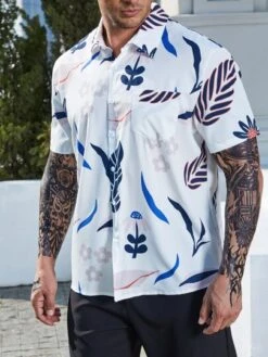 Men Floral Print Shirt -Man Plus Fashion 1675055924f16db5eb6daf84d13defb709ea92453f thumbnail 405x552