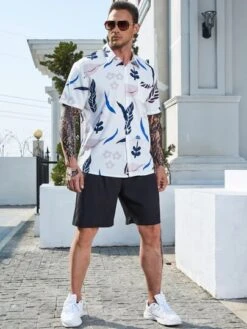 Men Floral Print Shirt -Man Plus Fashion 1675055926ee127a29469c3201b46e78a6465aea23 thumbnail 405x552