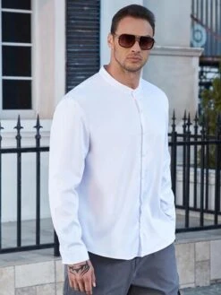 Men Letter Patched Detail Shirt -Man Plus Fashion 1675130327eb7be80cdfc80e9ccfaa6c88e422ccf3 thumbnail 405x552