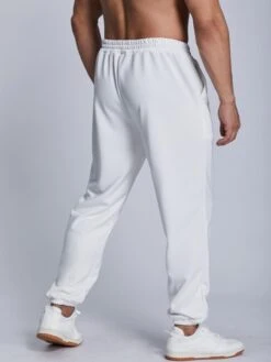 Men Bear And Letter Graphic Drawstring Waist Sweatpants