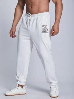 Men Bear And Letter Graphic Drawstring Waist Sweatpants -Man Plus Fashion 1675677579c43d9b868a929e8f7e9b7b81cf686b65 thumbnail 405x552