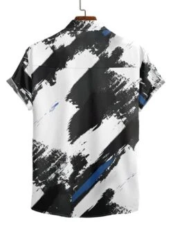 Manfinity Homme Men Brush Print Shirt Without Tee