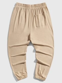 SHEIN Men Slogan Graphic Drawstring Waist Sweatpants