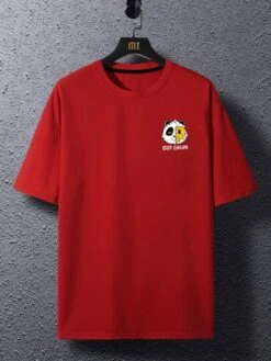 Manfinity EMRG Men Cartoon & Slogan Graphic Tee -Man Plus Fashion 167644549212f961266d1beb1ecea052dc7ab52de6 thumbnail 405x552