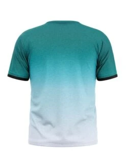 Men Letter Graphic Ombre Contrast Trim Tee