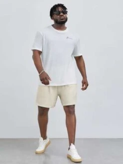 Manfinity Hypemode Men Solid Drawstring Waist Shorts -Man Plus Fashion 1677122934fb59a6a6624eb63d6b00383e7f63e5e6 thumbnail 405x552