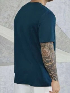 Manfinity Homme Men Slogan Graphic Tee Without Necklace