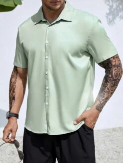 Men Solid Button Up Shirt Without Tee -Man Plus Fashion 1678105961ce4803ebe1985c3c499b5c0412f8d7cc thumbnail 405x552