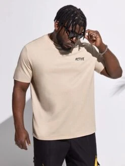 SHEIN Men Slogan & Cartoon Graphic Tee