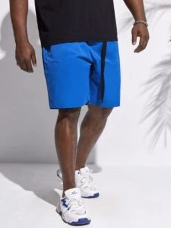 Men Letter Patched Detail Buckle Detail Shorts -Man Plus Fashion 167832685769f1aa5d9093d0a74a31993d6dad8de8 thumbnail 405x552