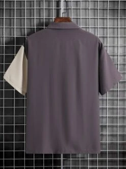 Men Striped Print Shirt Without Tee