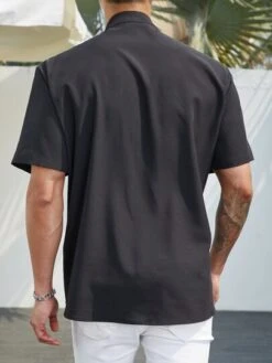 Men Half Button Shirt