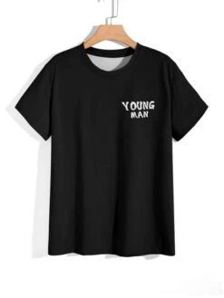 Men Letter Graphic Tee