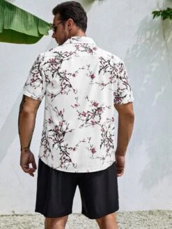 Men Floral Print Shirt Without Tee