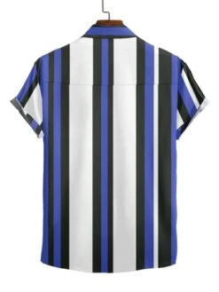 Men Striped Print Shirt