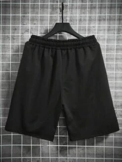 Manfinity LEGND Men Dragon & Letter Graphic Drawstring Waist Shorts