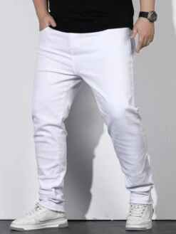 Manfinity Homme Men Cotton Solid Slant Pocket Jeans -Man Plus Fashion 16796409331c4161e20d556b77c2717e5645cc8b3a thumbnail 405x552