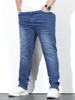 Manfinity Homme Men Cotton Slant Pocket Jeans -Man Plus Fashion 167964098647e20dbcf9ca86eb0e641473b3223e02 thumbnail 405x552