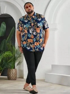 Manfinity RSRT Men Floral Print Shirt -Man Plus Fashion 168006212248715f32d55c8b03b6305dcb57556291 thumbnail 405x552