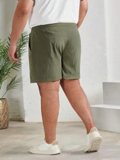 Manfinity Homme Men Drawstring Waist Shorts