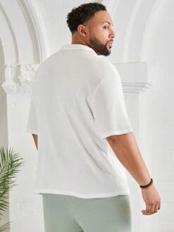 SHEIN Men Solid Pocket Patched Shirt
