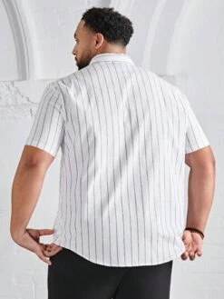 SHEIN Men Striped & Floral Print Shirt