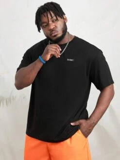 Manfinity EMRG Men Cotton Slogan & Hand Print Tee -Man Plus Fashion 1680068737ea32002d000a6b3b508c28a0b1b64b87 thumbnail 405x552