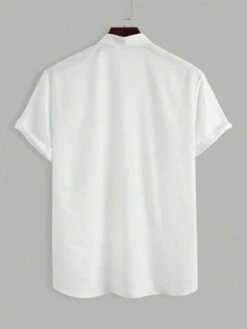 Manfinity Homme Men Half Button Shirt