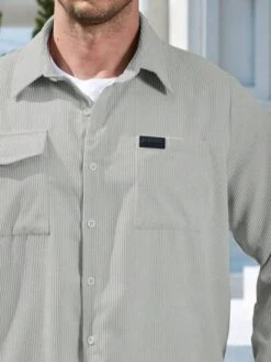 Manfinity Homme Men Letter Patched Detail Flap Pocket Shirt -Man Plus Fashion 16807036255163367166dd95cd8043b5d433343dd3 thumbnail 405x552