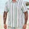 Men Striped Print Shirt