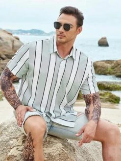 Men Striped Print Shirt -Man Plus Fashion 1680788062d3ea62d0ad594a0ef4118b87d8cd55aa thumbnail 405x552