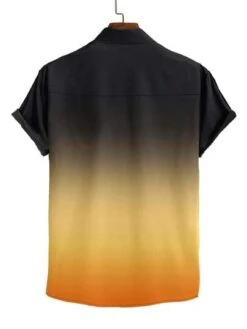 Manfinity Hypemode Men Ombre Letter Graphic Shirt
