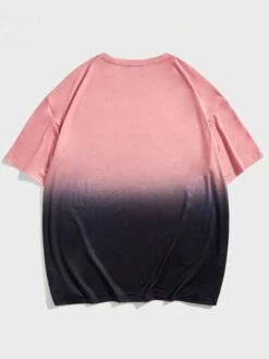 Manfinity Homme Men Letter Graphic Ombre Tee