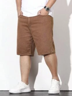 Manfinity Hypemode Men Cotton Slant Pocket Denim Shorts -Man Plus Fashion 168233416440d3af8bb4c56a824f9a4177b12dc83a thumbnail 405x552