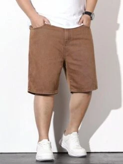 Manfinity Hypemode Men Cotton Slant Pocket Denim Shorts -Man Plus Fashion 1682334166eac134e54c5dc8e122f9a9a8ce7b2a33 thumbnail 405x552