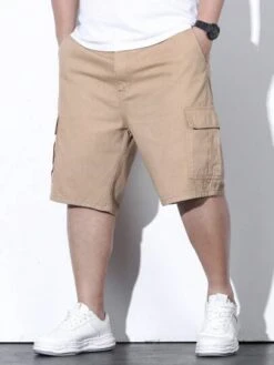 Manfinity Homme Men Cotton Flap Pocket Side Bermuda Denim Shorts -Man Plus Fashion 168233421605a96bae5775370194f9561848ed89ed thumbnail 405x552