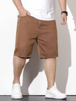 Manfinity Hypemode Men Cotton Slant Pocket Denim Shorts -Man Plus Fashion 1682334260f4292711fedffece7fc65312886394eb thumbnail 405x552