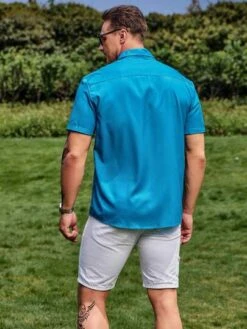 Men Striped & Geo Graphic Shirt