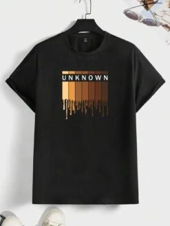 Manfinity Homme Men Cotton Letter Graphic Tee