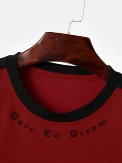 Manfinity Homme Men Slogan Graphic Contrast Trim Tee -Man Plus Fashion 1682596070515cbb4938397bd8107094d8047c3098 thumbnail 405x552