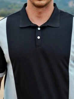 Manfinity Homme Men Color Block Polo Shirt -Man Plus Fashion 16826646355bf10b9c5f833b7f67586bc6a1509bd1 thumbnail 405x552