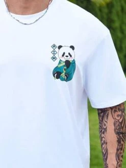 Manfinity EMRG Men Cartoon & Slogan Graphic Drop Shoulder Tee -Man Plus Fashion 1683077173be6fc3c5562e33e2d4e1737507df3e98 thumbnail 405x552