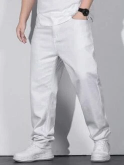 Men Cotton Slant Pocket Straight Leg Jeans -Man Plus Fashion 1683263744b6320779b9b9b2bef139031bce0fea66 thumbnail 405x552