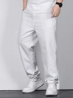 Men Cotton Slant Pocket Straight Leg Jeans -Man Plus Fashion 1683263750fb92242590dd56ae159135eedc847acf thumbnail 405x552