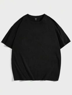 SHEIN Manfinity EMRG Men Plus Slogan & Cartoon Graphic Tee