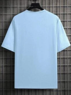 Manfinity Homme Men Letter Graphic Patch Detail Tee