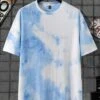 Men Tie Dye Slogan Graphic Tee
